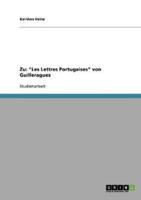 Zu: "Les Lettres Portugaises" von Guilleragues