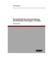 Die Problematik der Verlustverrechnung bei beschränkter Haftung gem. § 15a EStG