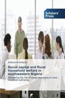 Social capital and Rural household welfare in southwestern Nigeria