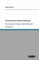 Immanuel Kant Und Die Aufklärung