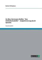 Zu Max Herrmann-Neißes  "Das Sittlichkeitsdelikt" - Subjektivierung durch Sprache