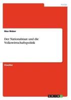 Der Nationalstaat und die Volkswirtschaftspolitik