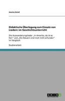 Didaktische Ï¿½berlegung Zum Einsatz Von Liedern Im Geschichtsunterricht