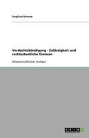 Verdachtskündigung - Zulässigkeit und rechtsstaatliche Grenzen