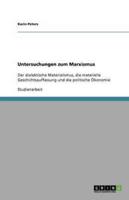 Untersuchungen Zum Marxismus