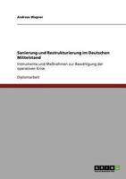 Sanierung Und Restrukturierung Im Deutschen Mittelstand