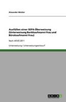 Ausfüllen Einer SEPA-Überweisung (Unterweisung Bankkaufmann/-Frau Und Bürokaufmann/-Frau)