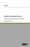 Sprache Des Rechtsextremismus