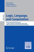 Logic, Language, and Computation Lecture Notes in Artificial Intelligence