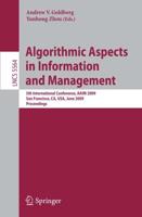 Algorithmic Aspects in Information and Management Information Systems and Applications, Incl. Internet/Web, and HCI