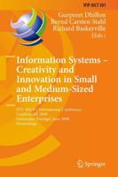 Information Systems - Creativity and Innovation in Small and Medium-Sized Enterprises