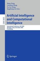 Artificial Intelligence and Computational Intelligence Lecture Notes in Artificial Intelligence
