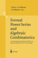 Formal Power Series and Algebraic Combinatorics : 12th International Conference, FPSAC'00, Moscow, Russia, June 2000, Proceedings