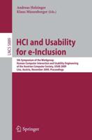 HCI and Usability for E-Inclusion Programming and Software Engineering