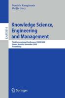 Knowledge Science, Engineering and Management Lecture Notes in Artificial Intelligence