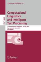 Computational Linguistics and Intelligent Text Processing Theoretical Computer Science and General Issues