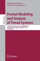 Formal Modeling and Analysis of Timed Systems Theoretical Computer Science and General Issues