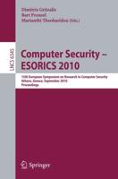 Computer Security - ESORICS 2010 Security and Cryptology