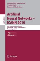 Artificial Neural Networks - ICANN 2010 : 20th International Conference, Thessaloniki, Greece, Septmeber 15-18, 2020, Proceedings, Part II