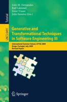 Generative and Transformational Techniques in Software Engineering III Programming and Software Engineering