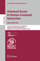Universal Access in Human-Computer Interaction. Users Diversity Information Systems and Applications, Incl. Internet/Web, and HCI