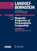 Magnetic Properties of Paramagnetic Compounds