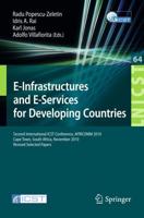 E-Infrastuctures and E-Services for Developing Countries