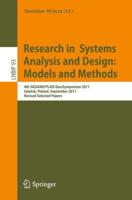 Research in  Systems Analysis and Design: Models and Methods : 4th SIGSAND/PLAIS EuroSymposium 2011, Gdańsk, Poland, September 29, 2011, Revised Selected Papers