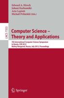 Computer Science -- Theory and Applications : 7th International Computer Science Symposium in Russia, CSR 2012, Niszhny Novgorod, Russia, July 3-7, 2012, Proceedings
