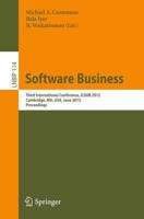 Software Business : Third International Conference, ICSOB 2012, Cambridge, MA, USA, June 18-20, 2012, Proceedings