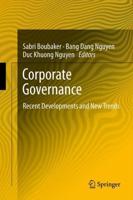 Corporate Governance : Recent Developments and New Trends