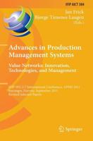 Advances in Production Management Systems; Value Networks