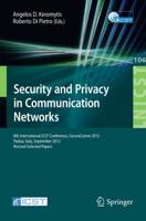 Security and Privacy in Communication Networks : 8th International ICST Conference, SecureComm 2012, Padua, Italy, September 3-5, 2012. Revised Selected Papers
