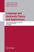 Language and Automata Theory and Applications