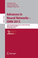Advances in Neural Networks- ISNN 2013 : 10th International Symposium on Neural Networks, ISNN 2013, Dalian, China, July 4-6, 2013, Proceedings, Part II