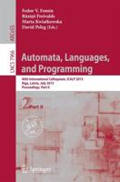 Automata, Languages, and Programming Theoretical Computer Science and General Issues