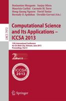 Computational Science and Its Applications -- ICCSA 2013 Theoretical Computer Science and General Issues