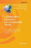 Collaborative Networks for a Sustainable World : 11th IFIP WG 5.5 Working Conference on Virtual Enterprises, PRO-VE 2010, St. Etienne, France, October 11-13, 2010, Proceedings
