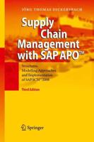 Supply Chain Management With SAP APO™