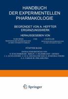 Handbuch Der Experimentellen Pharmakologie — Ergänzungswerk