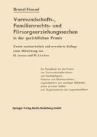 Die Vormundschafts-, Familienrechts- Und Fürsorgeerziehungssachen in Der Gerichtlichen Praxis