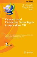 Computer and Computing Technologies in Agriculture VII Part II