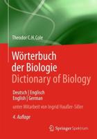 Wörterbuch der Biologie  Dictionary of Biology : Deutsch/Englisch English/German