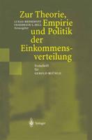 Zur Theorie, Empirie und Politik der Einkommensverteilung : Festschrift für Gerold Blümle