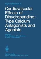 Cardiovascular Effects of Dihydropyridine-Type Calcium Antagonists and Agonists