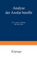 Analyse Der Azofarbstoffe