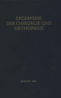 Ergebnisse Der Chirurgie Und Orthopädie