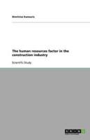 Τhe Human Resources Factor in the Construction Industry