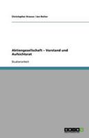 Aktiengesellschaft - Vorstand Und Aufsichtsrat