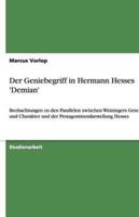 Der Geniebegriff in Hermann Hesses 'Demian'